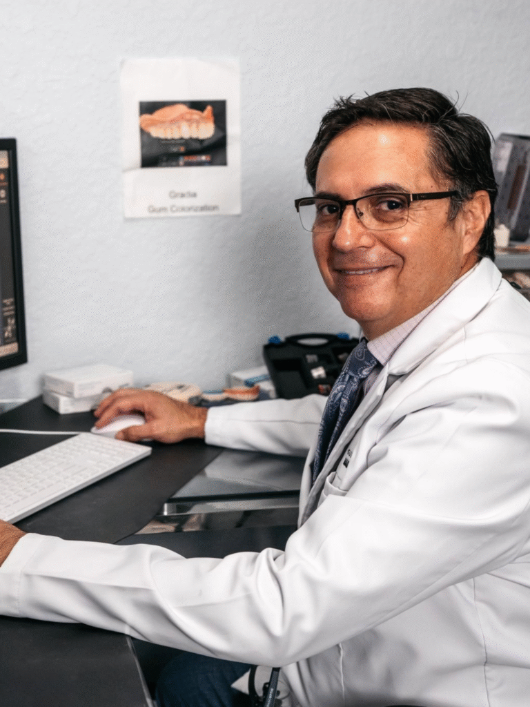Dr. Martinez looking at camera